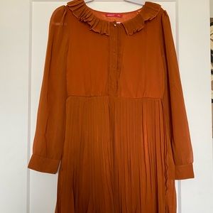 Burnt orange dress, size 4-6